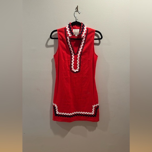 Sail to Sable Classic Linen Blend Tunic Dress XS - Picture 2 of 6